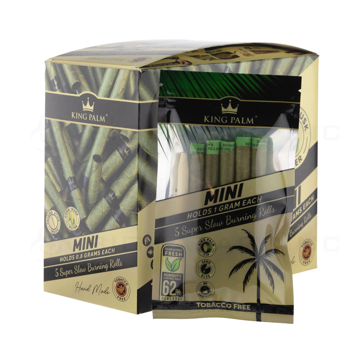 King Palm™ | Wholesale Mini Rolls | 15 Count - Various Flavors Palm Pre Rolled Wraps King Palm