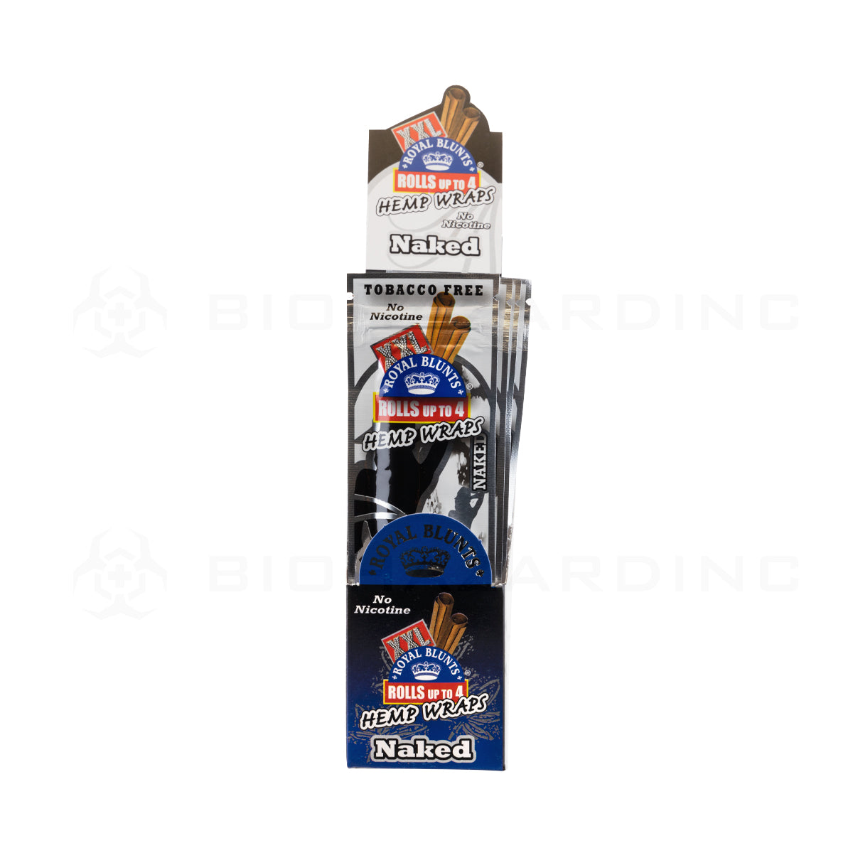 Royal Blunts | 'Retail Display' XXL Hemp Wraps | Naked - 25 Count Hemp Wraps Royal Blunts