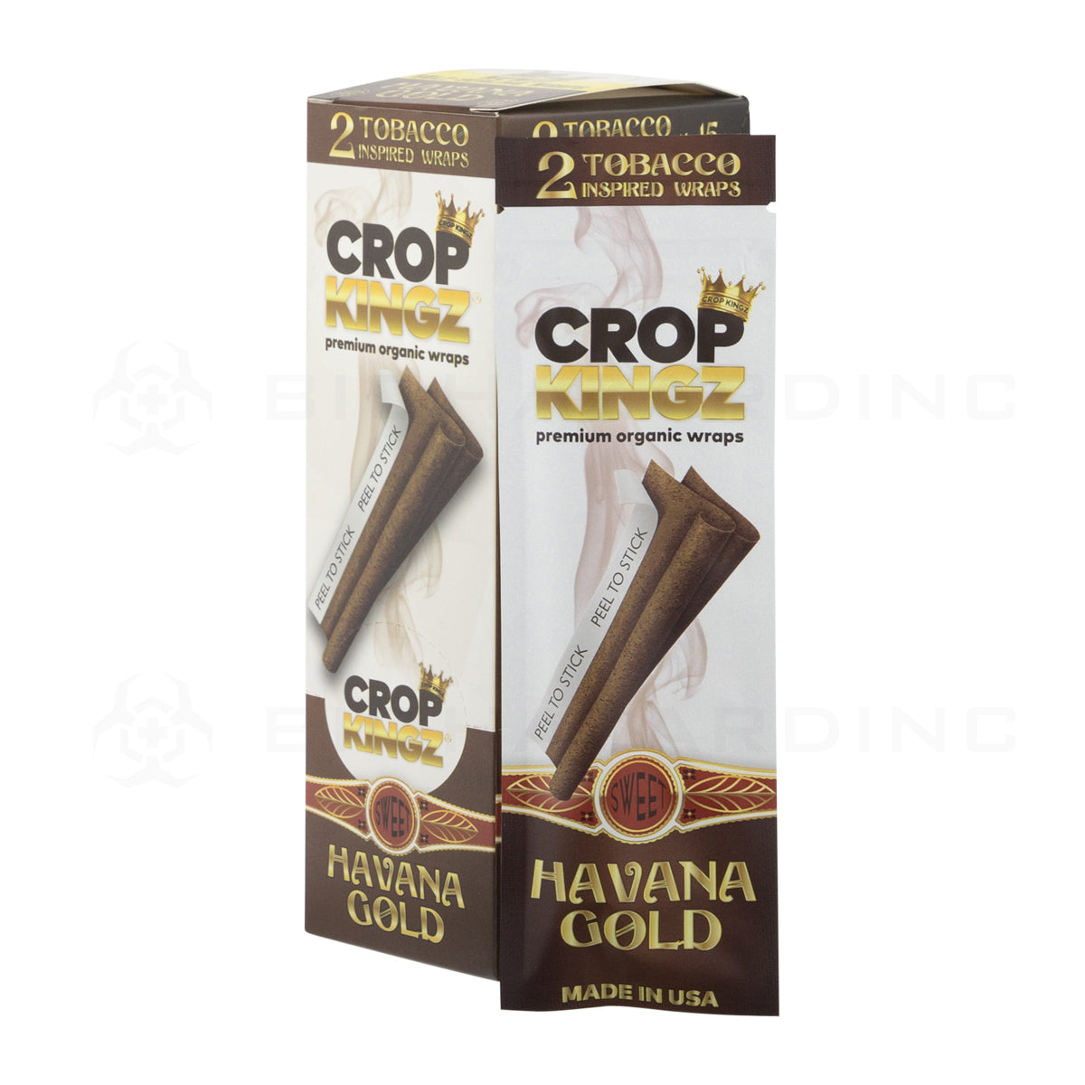 Crop Kingz | Organic Hemp Wraps | Various Flavors - 15 Count Hemp Wraps Crop Kingz Havana Gold