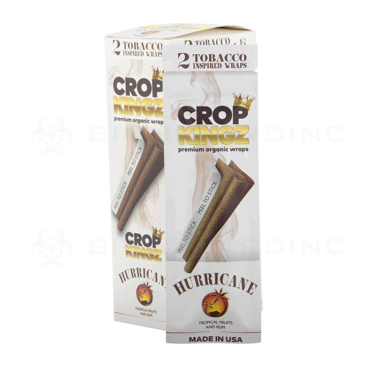 Crop Kingz | Organic Hemp Wraps | Various Flavors - 15 Count Hemp Wraps Crop Kingz Hurricane