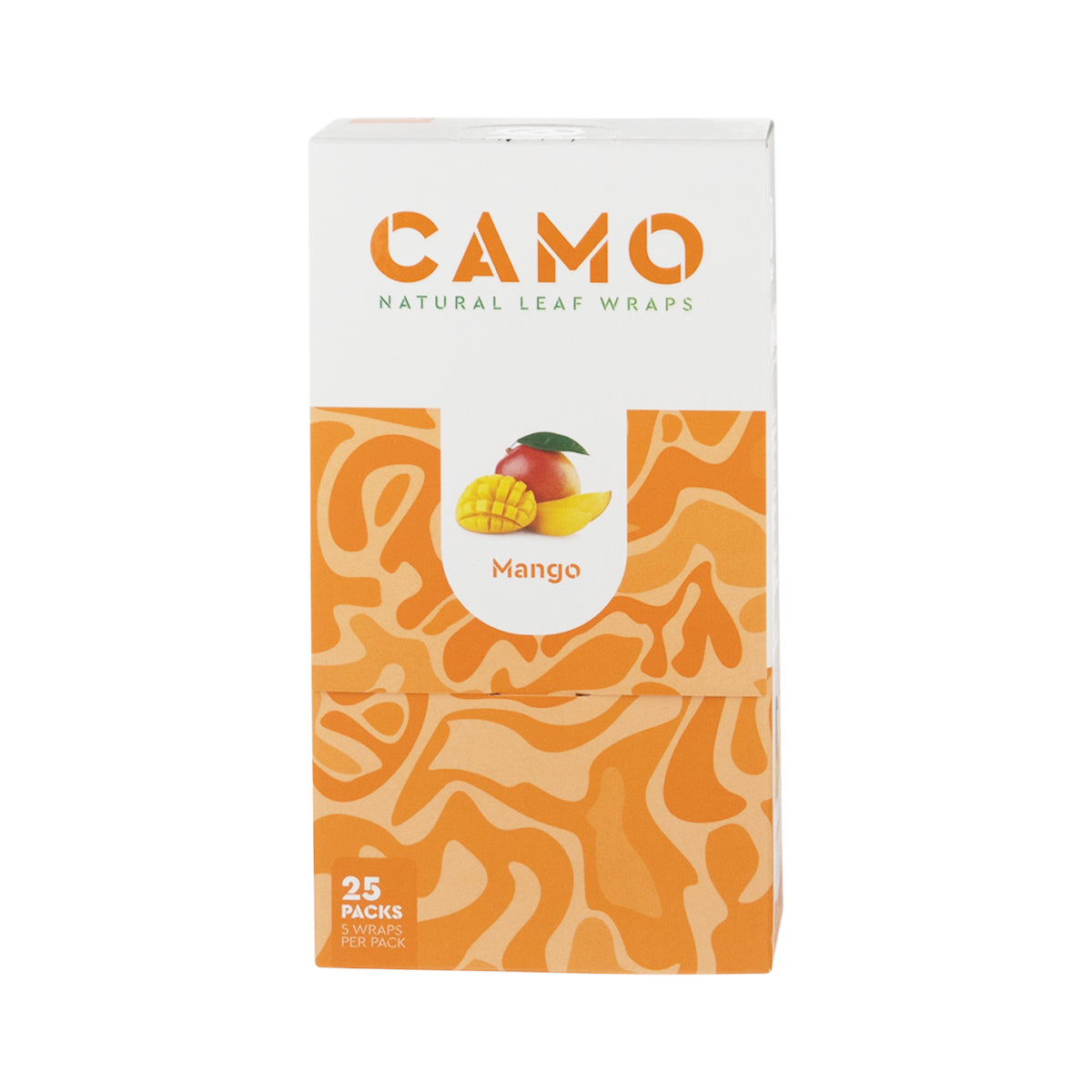 CAMO | Natural Leaf Blunt Wraps | 109mm - 25 Count - Various Flavors Natural Wraps CAMO Mango