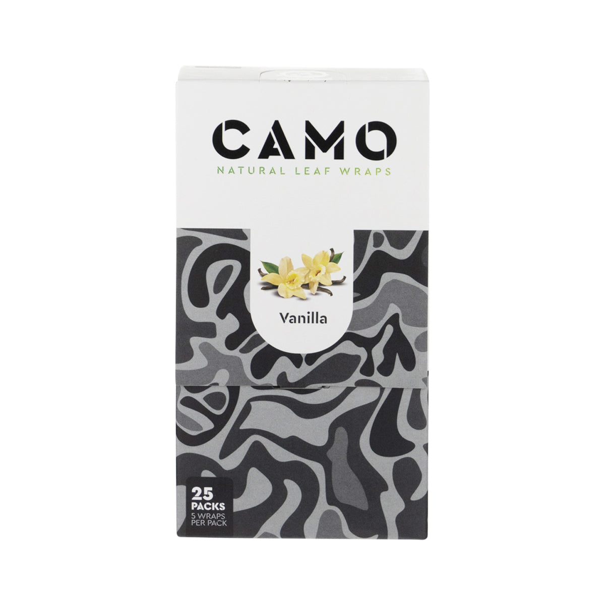 CAMO | Natural Leaf Blunt Wraps | 109mm - 25 Count - Various Flavors Natural Wraps CAMO Vanilla