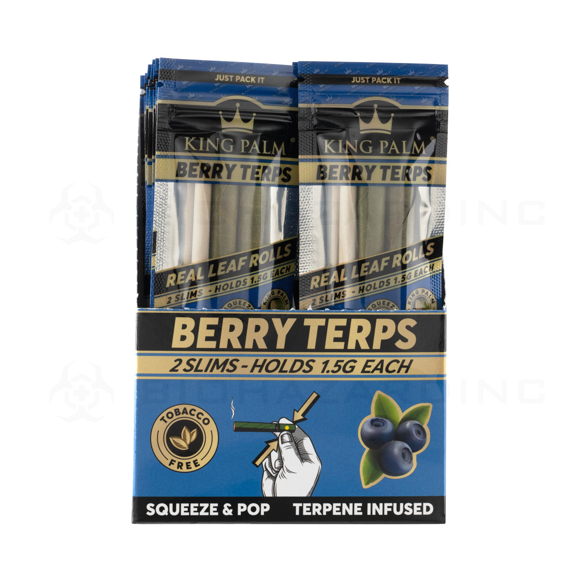 King Palm™ | Wholesale Slim Rolls | Various Flavors Palm Pre Rolled Wraps Biohazard Inc