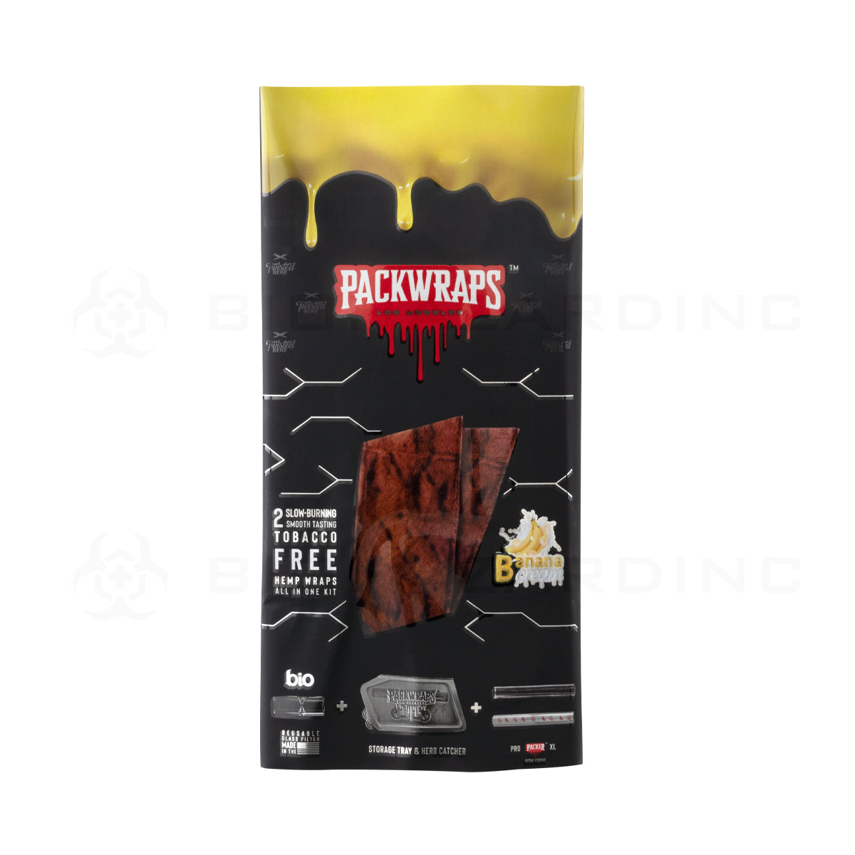 Packwraps™ x BIO™ x Twisted™ | All-in-One Hemp Wrap Kit | 10 Count - Various Flavors Hemp Wraps Packwoods