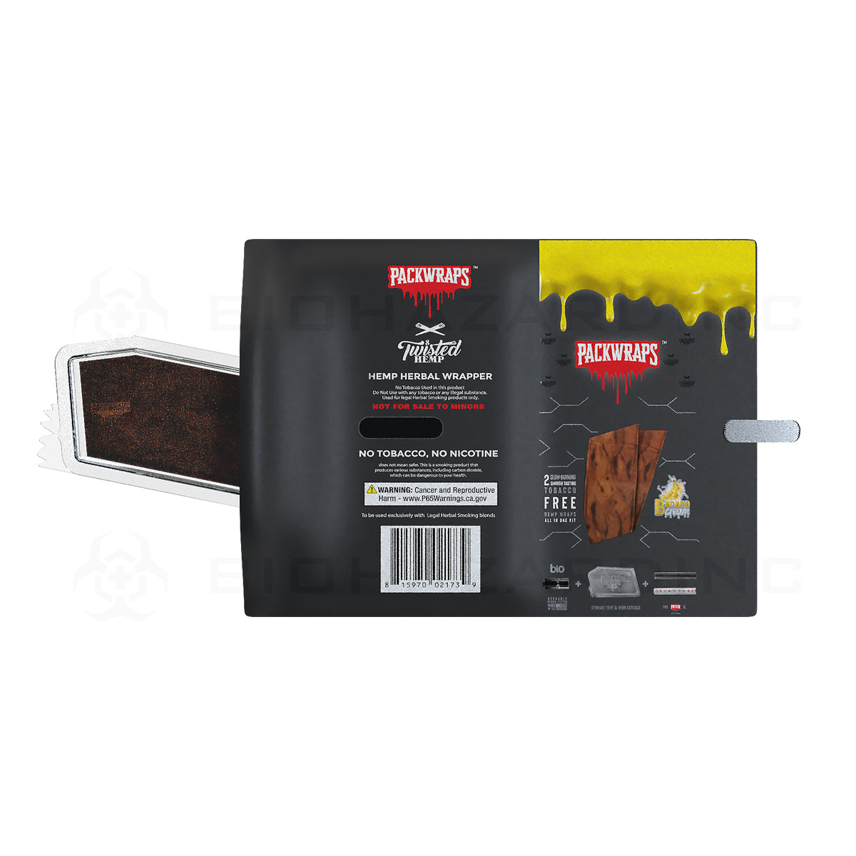 Packwraps™ x BIO™ x Twisted™ | All-in-One Hemp Wrap Kit | 10 Count - Various Flavors Hemp Wraps Packwoods