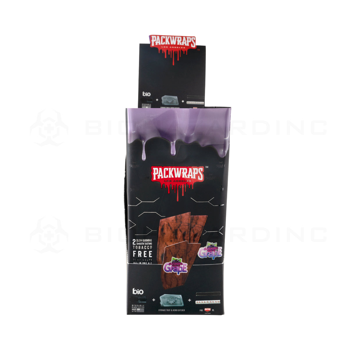 Packwraps™ x BIO™ x Twisted™ | All-in-One Hemp Wrap Kit | 10 Count - Various Flavors Hemp Wraps Packwoods