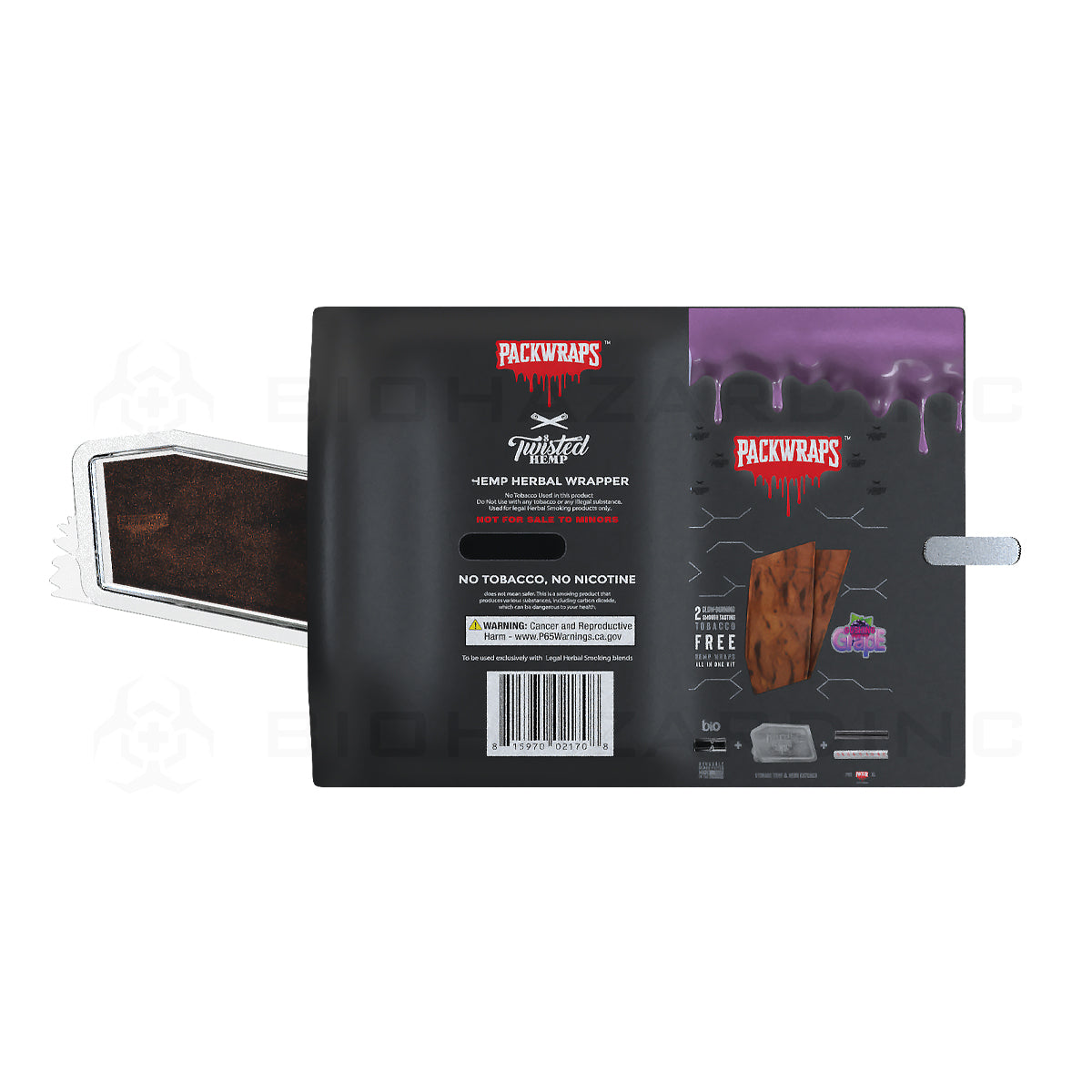 Packwraps™ x BIO™ x Twisted™ | All-in-One Hemp Wrap Kit | 10 Count - Various Flavors Hemp Wraps Packwoods