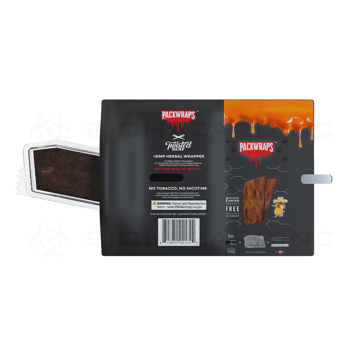 Packwraps™ x BIO™ x Twisted™ | All-in-One Hemp Wrap Kit | 10 Count - Various Flavors Hemp Wraps Packwoods