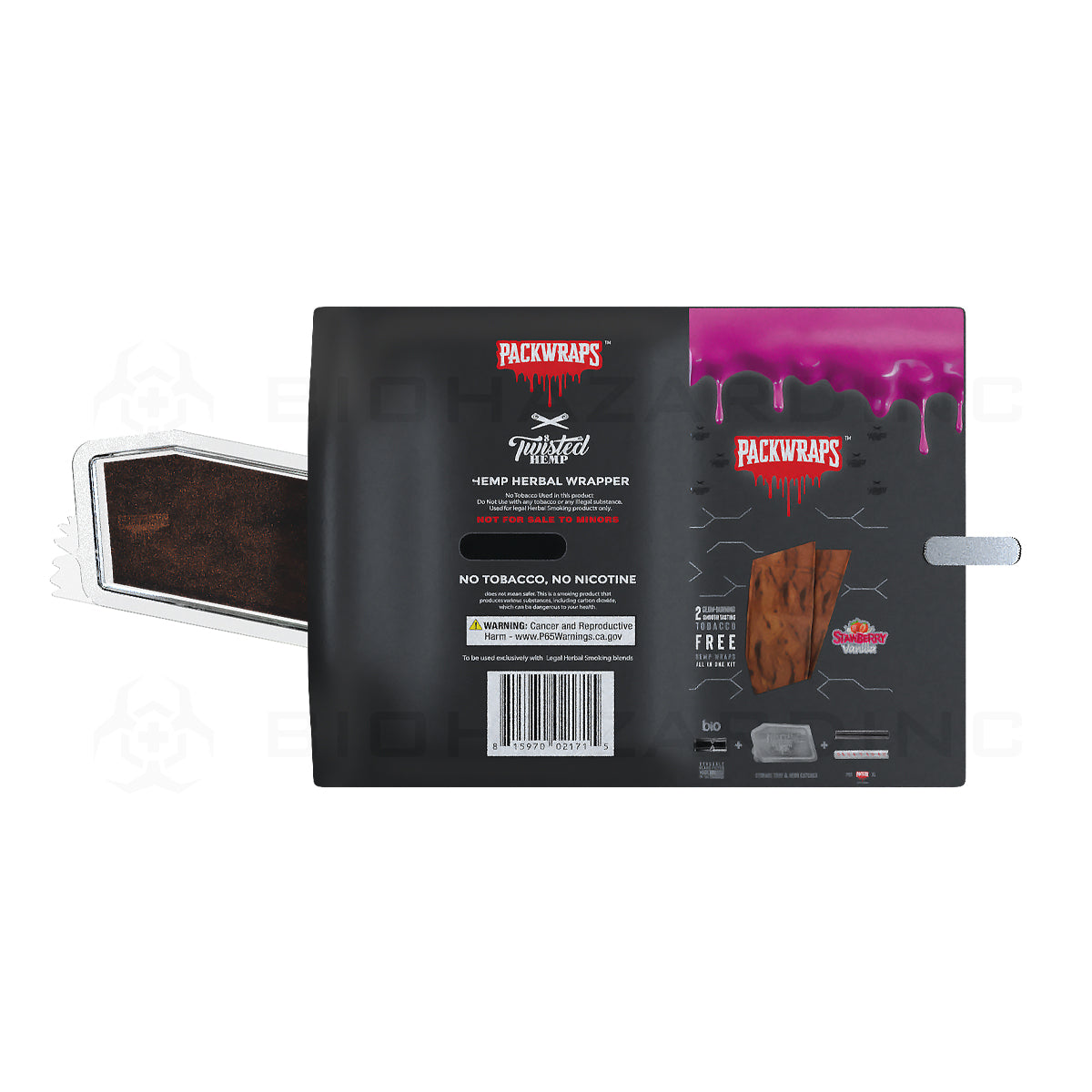 Packwraps™ x BIO™ x Twisted™ | All-in-One Hemp Wrap Kit | 10 Count - Various Flavors Hemp Wraps Packwoods