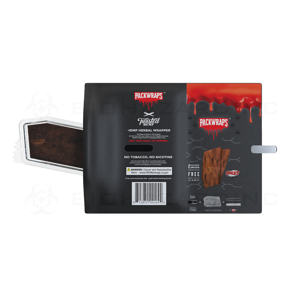 Packwraps™ x BIO™ x Twisted™ | All-in-One Hemp Wrap Kit | 10 Count - Various Flavors Hemp Wraps Packwoods