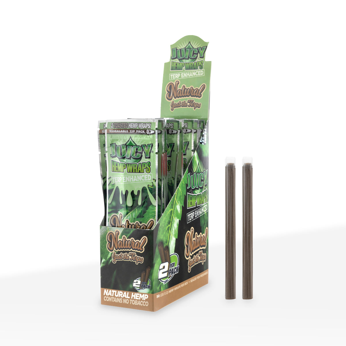Juicy Jay's® | Hemp Blunt Wraps | Natural - 25 count Biohazard Inc