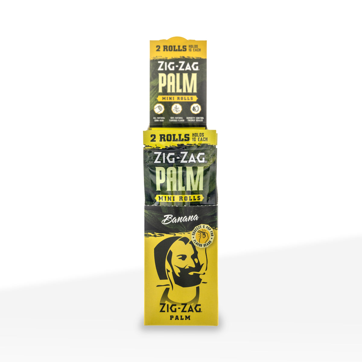 Zig-Zag® | Palm Mini Rolls | 2 pack - 15 Count Palm Pre Rolled Wraps Zig Zag