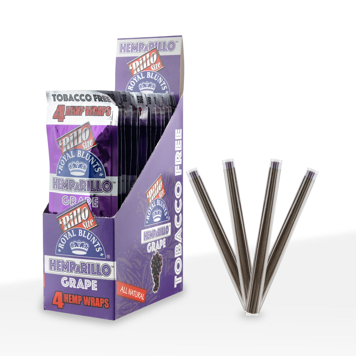 Royal Blunts | Non-Pre Priced Hemparillo™ Hemp Wraps | 4 Pack - Various Flavors - 15 Count Hemp Wraps Royal Blunts