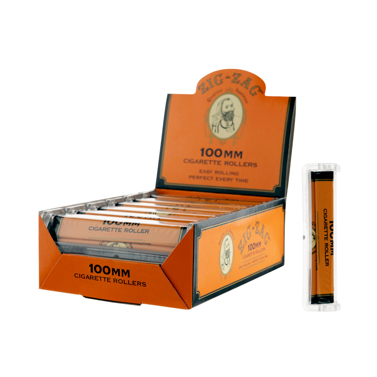 ZIG ZAG® | Retail Display Cigarette Rollers | 100mm - 12 Count Rolling Machine Zig Zag