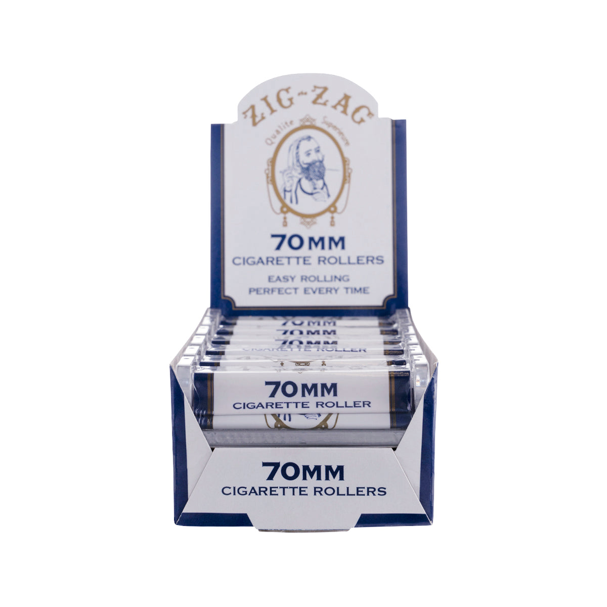 ZIG ZAG® | 'Retail Display' Cigarette Rollers | 70mm - 12 Count Rolling Machine Zig Zag