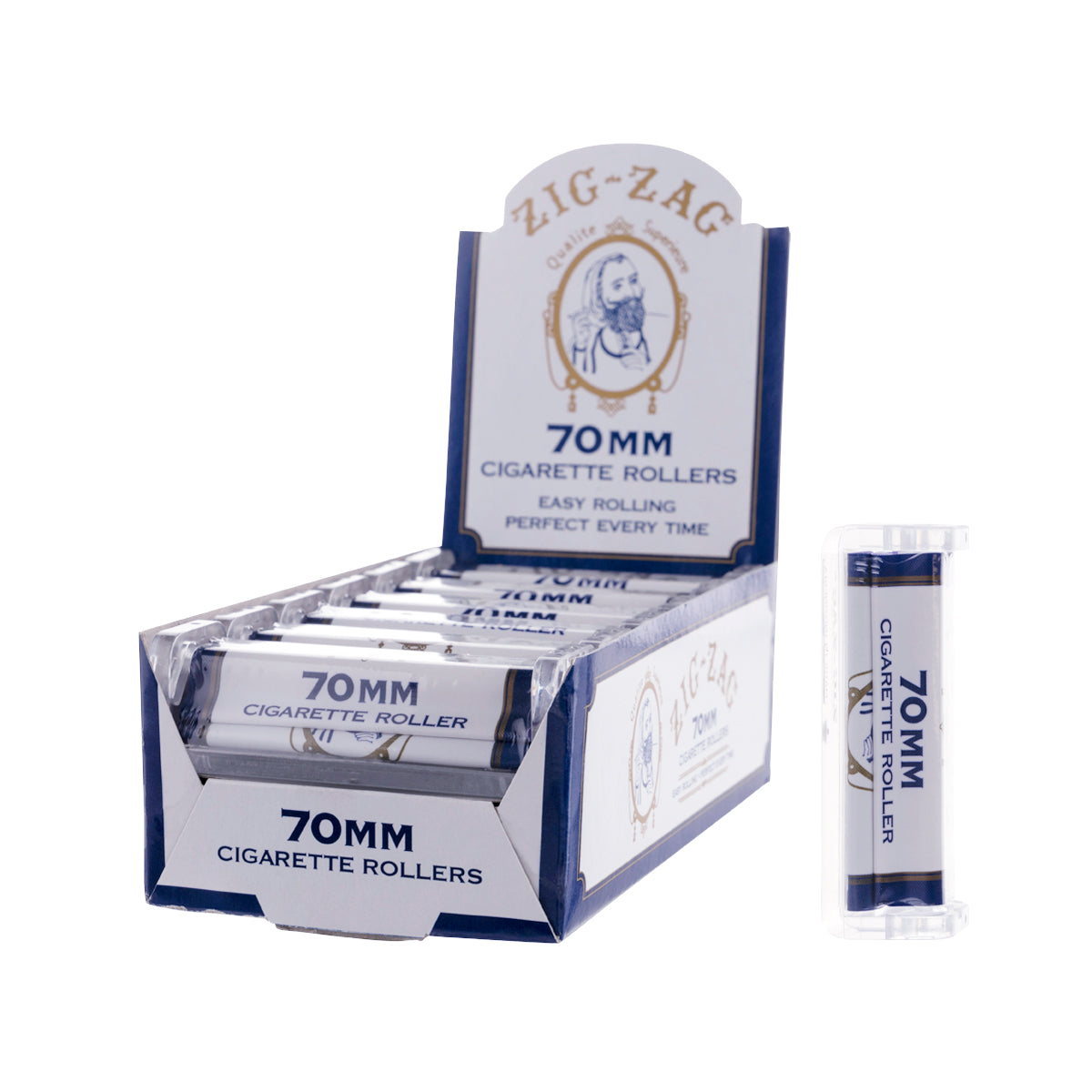 ZIG ZAG® | 'Retail Display' Cigarette Rollers | 70mm - 12 Count Rolling Machine Zig Zag