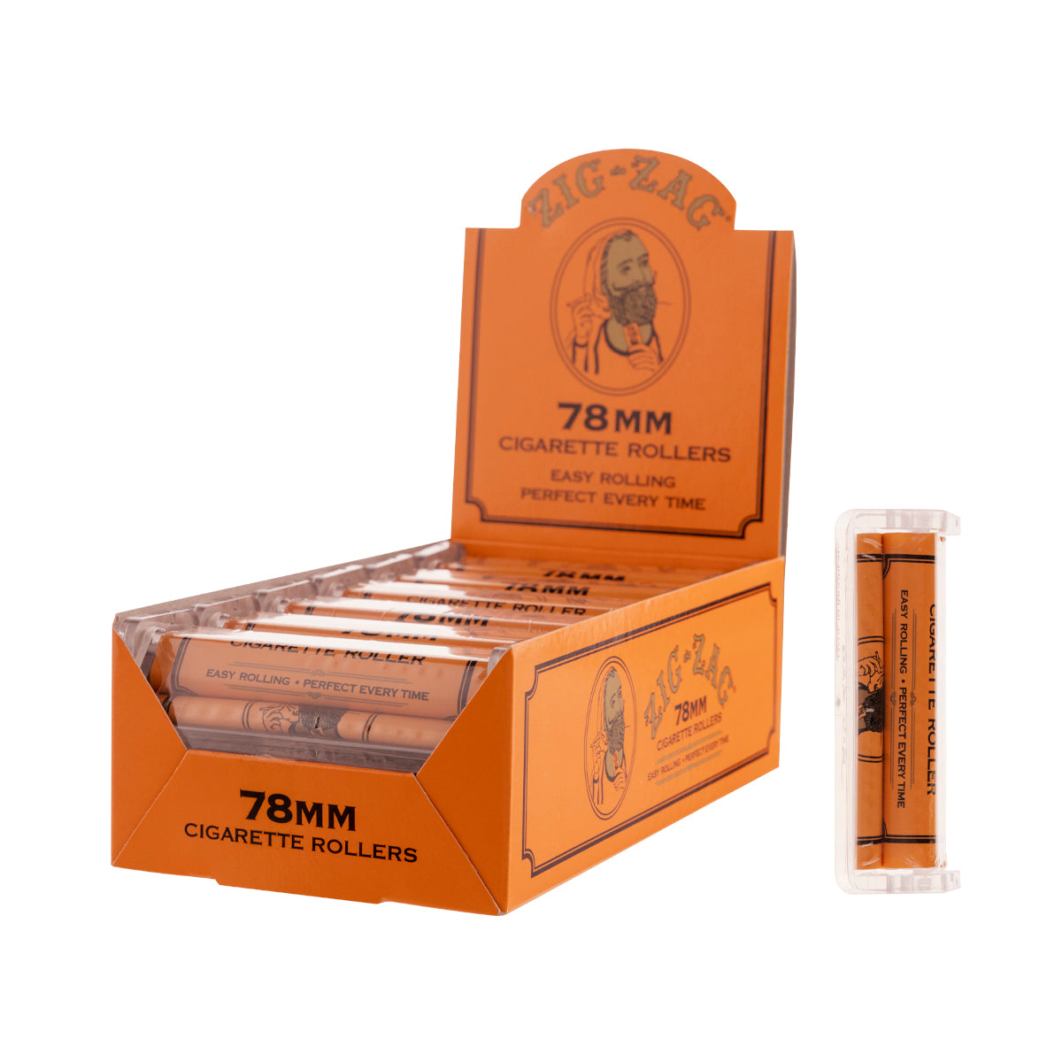 ZIG ZAG® | 'Retail Display' Cigarette Rollers | 78mm - 12 Count Rolling Machine Zig Zag