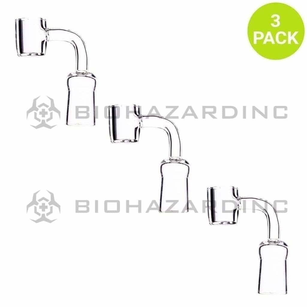 Banger | Quartz Banger 90° | 19mm - Female - 3 Count Quartz Banger Biohazard Inc