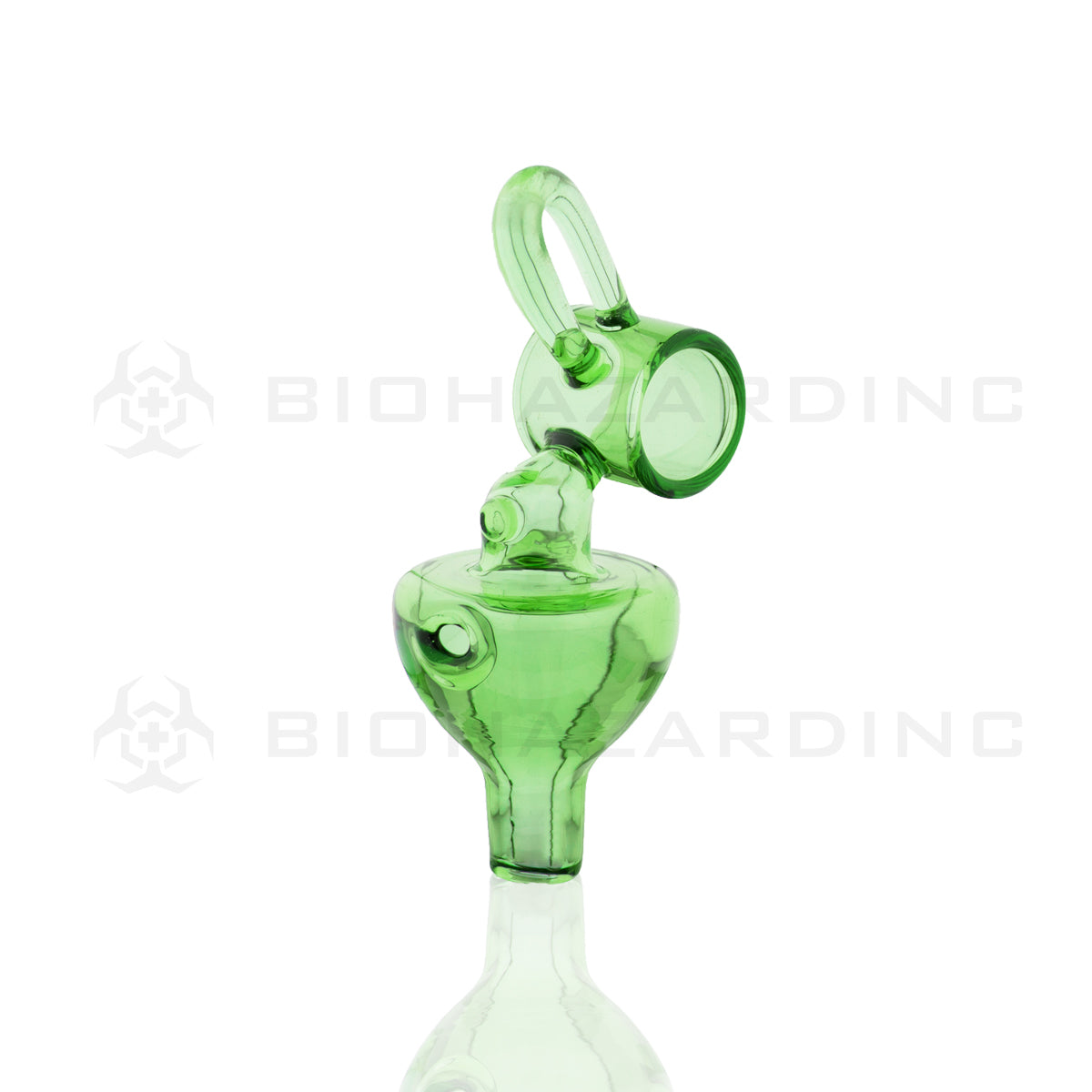 Carb Cap | Green Glass Pendant Carb Cap Biohazard Inc   