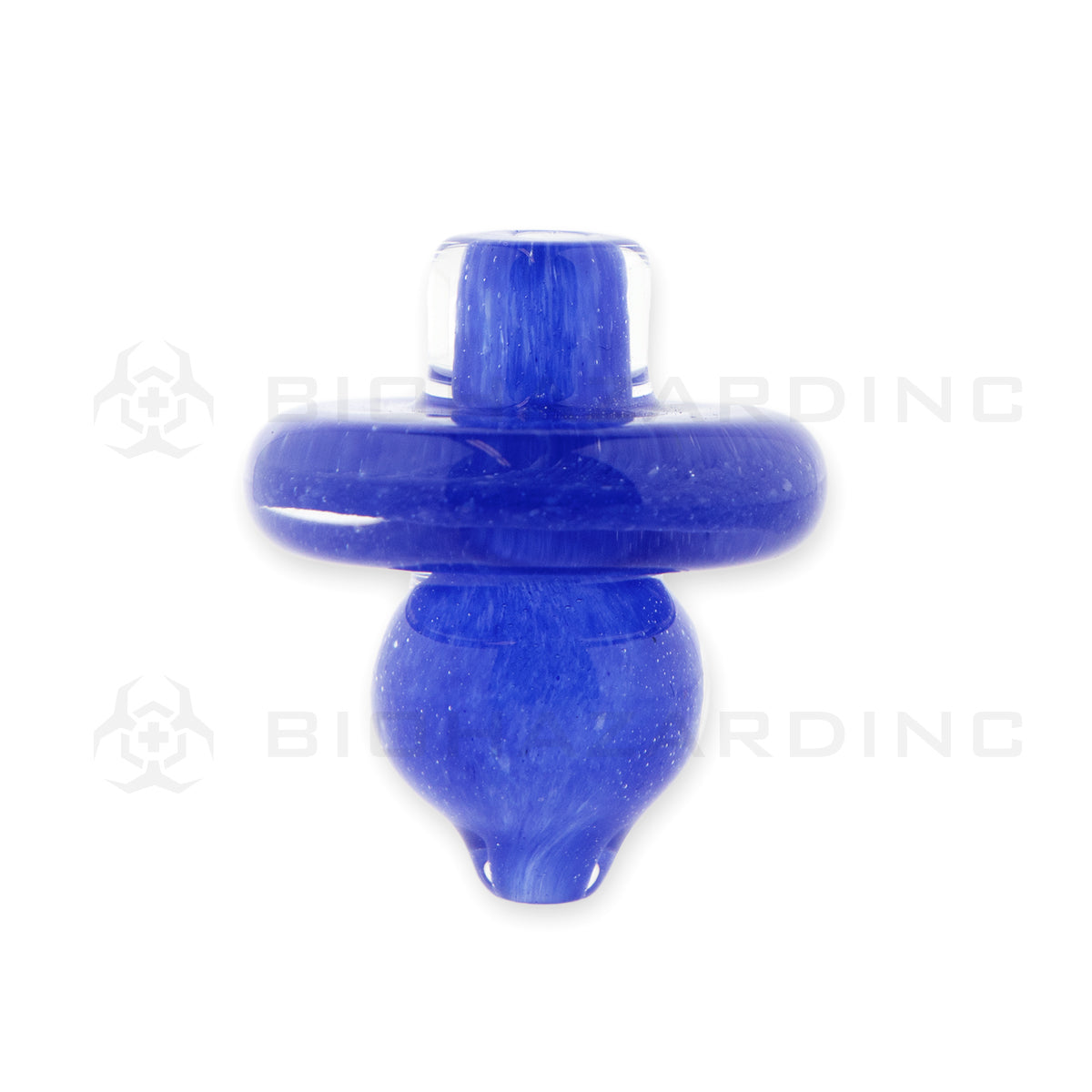 Carb Cap | Glass Directional Bubble Carb Cap | Various Colors Carb Cap Biohazard Inc Blue