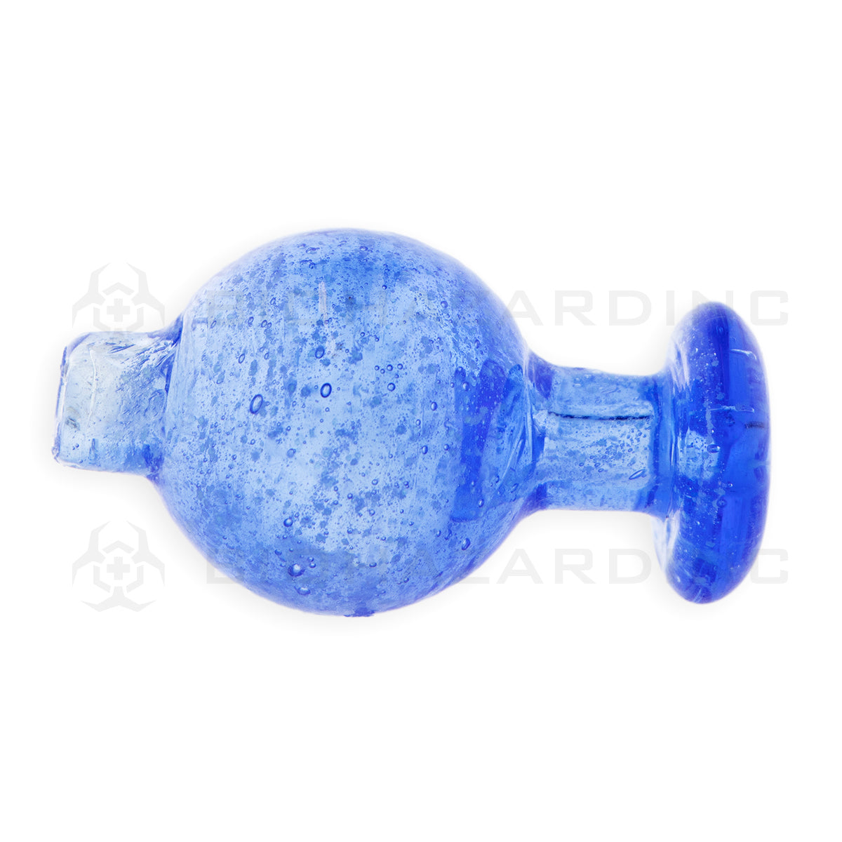 Carb Cap | Glow in the Dark Pulegoso Glass Bubble Carb Cap | Blue Carb Cap Biohazard Inc