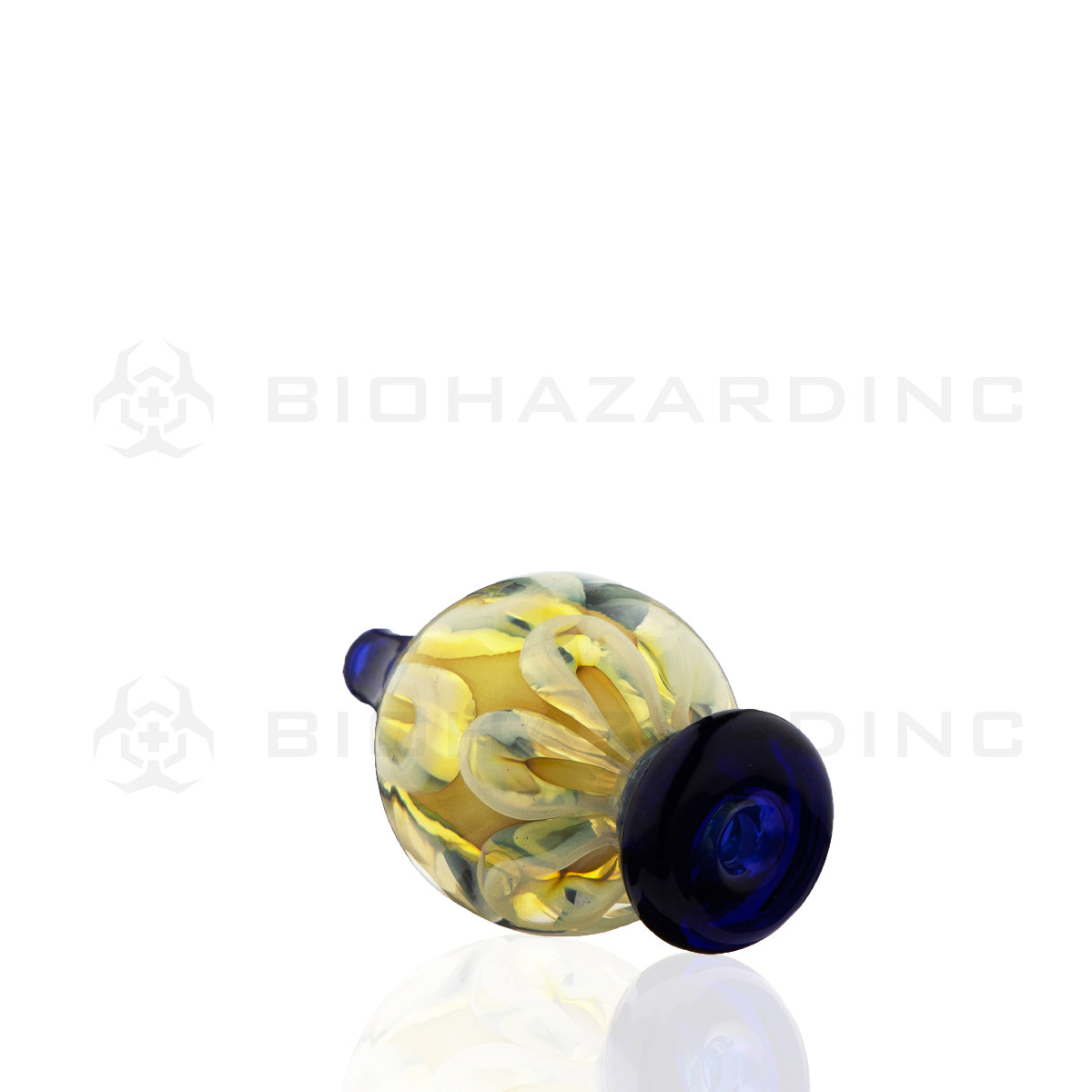 Carb Cap | Snaked Glass Round Directional Carb Cap | Various Colors Carb Cap Biohazard Inc