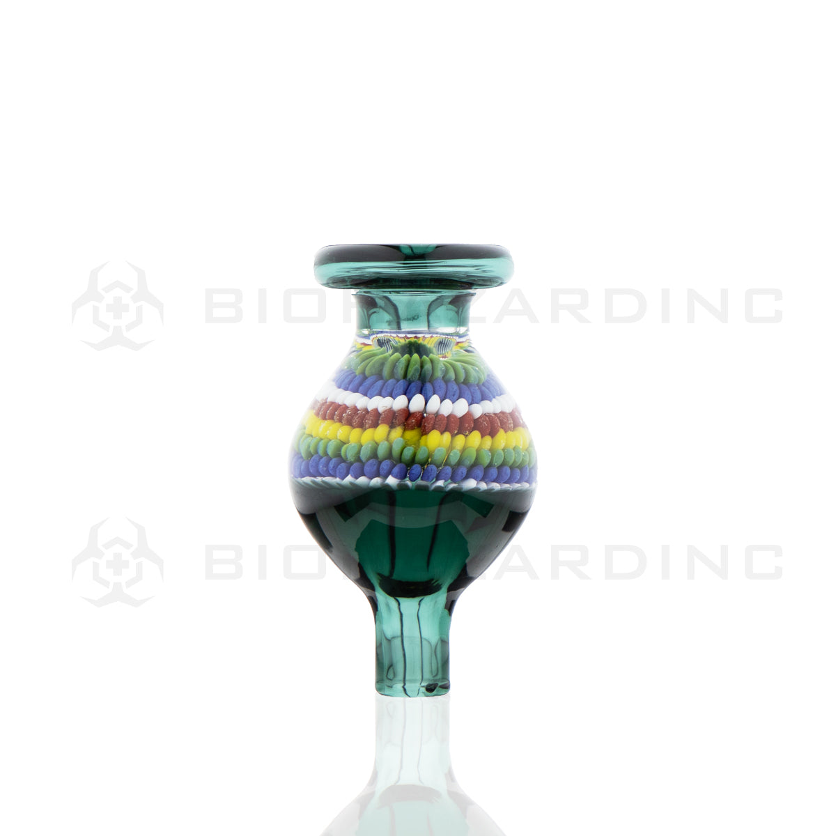 Carb Cap | Artistic Multi-Colored Bead Design | Various Colors Carb Cap Biohazard Inc Lake Green