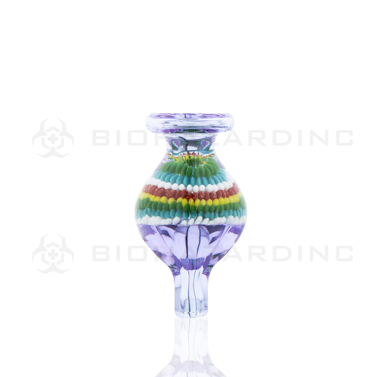 Carb Cap | Artistic Multi-Colored Bead Design | Various Colors Carb Cap Biohazard Inc Purple