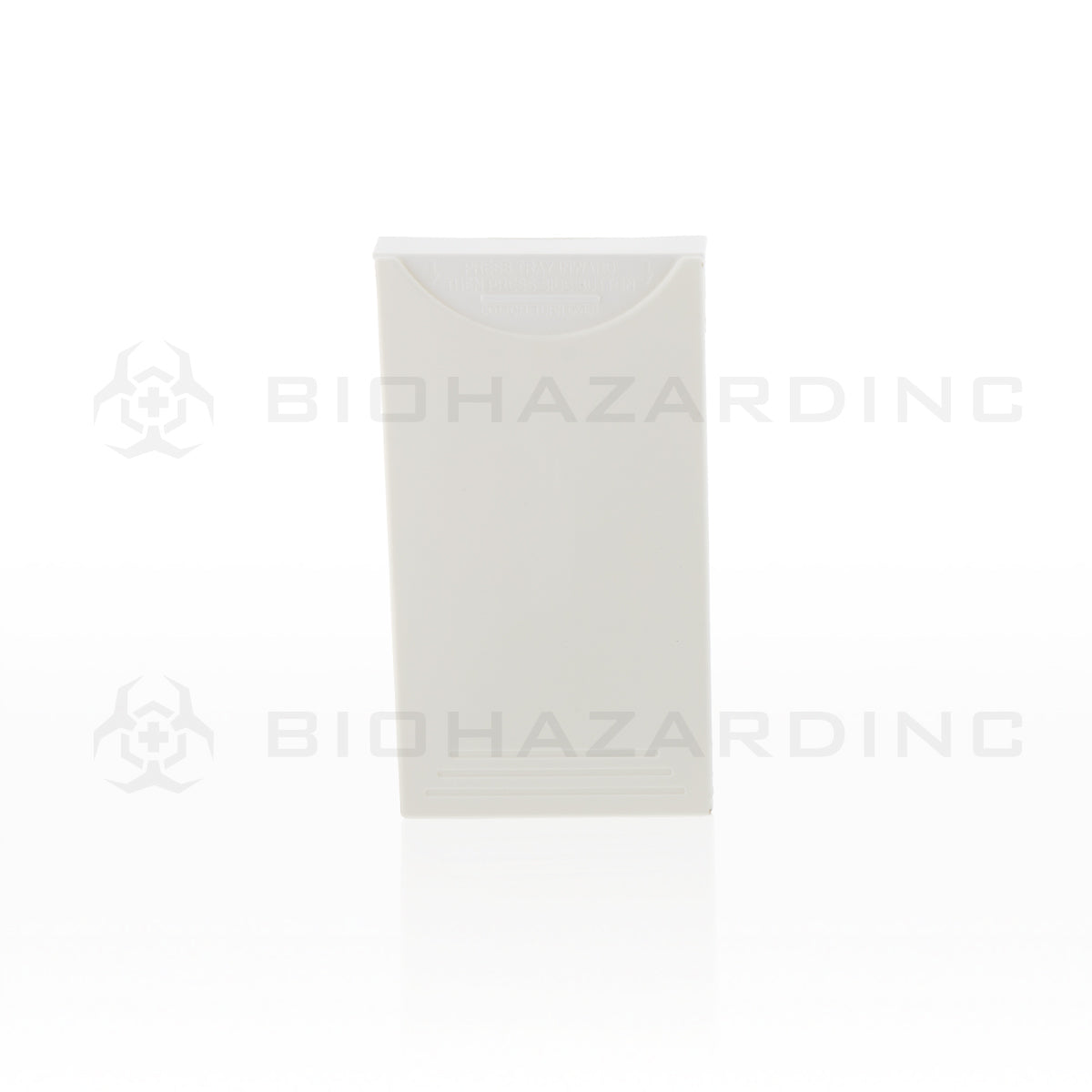 Preroll Cases | 109mm Portable Joint Boxes | 200 Count White Pre Roll Case Biohazard Inc