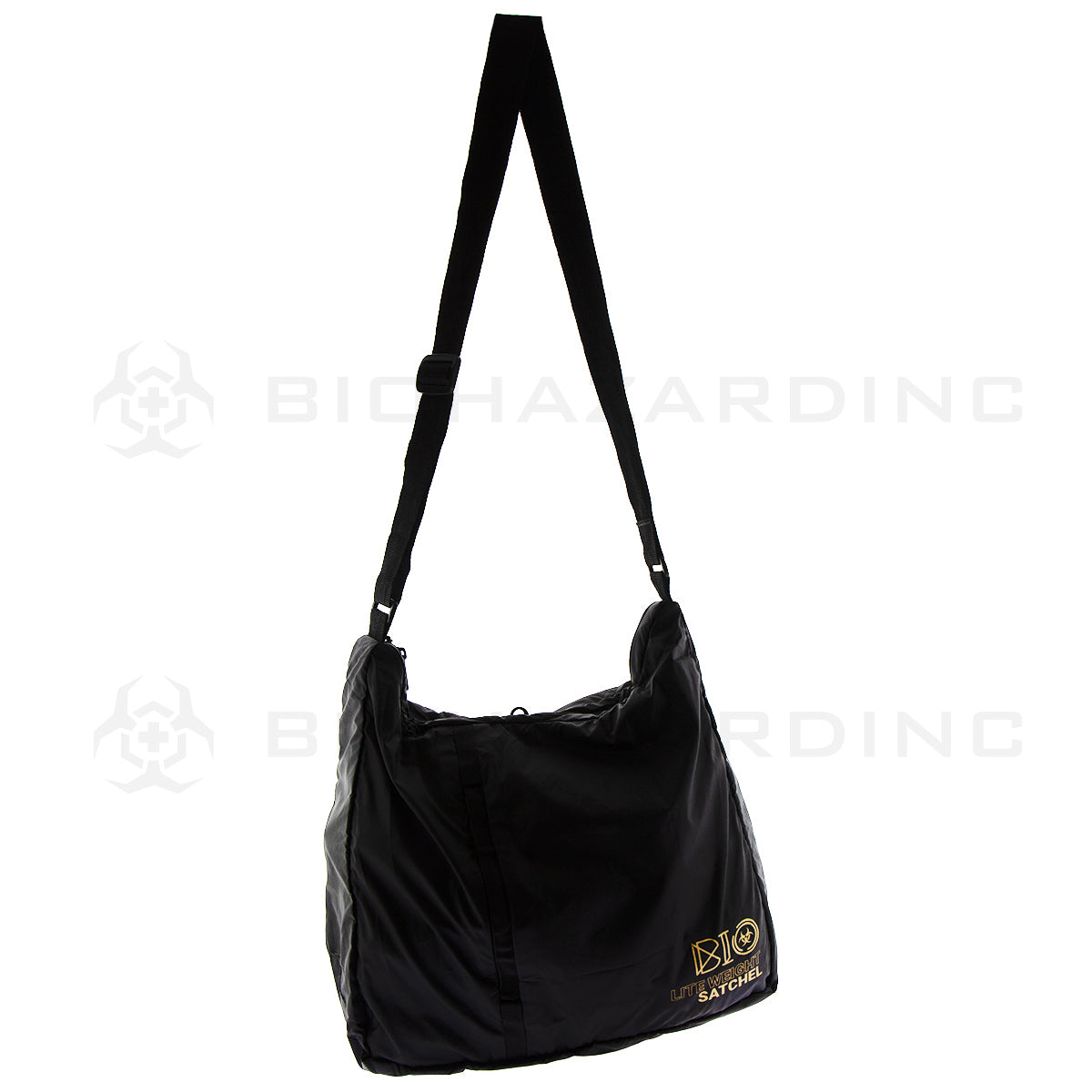 BIO Glass | Lite Weight Satchel | Matte Gold Logo Bag BIO Glass