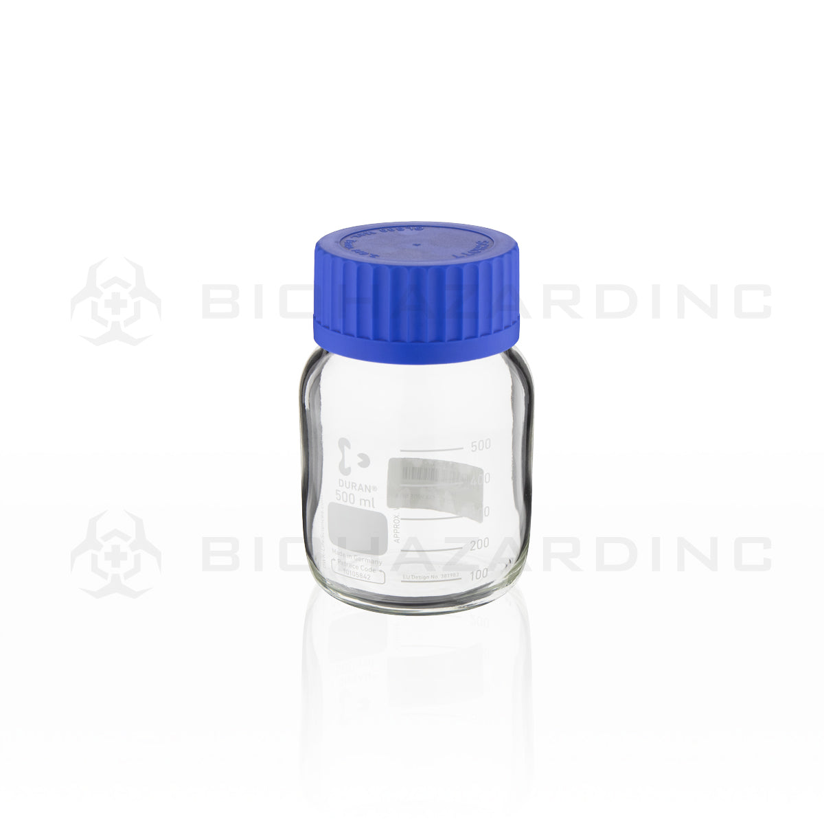 Schott DURAN® | Clear Laboratory Glass - Wide Mouth | 500 mL Scientific Lab Bottles Schott Duran