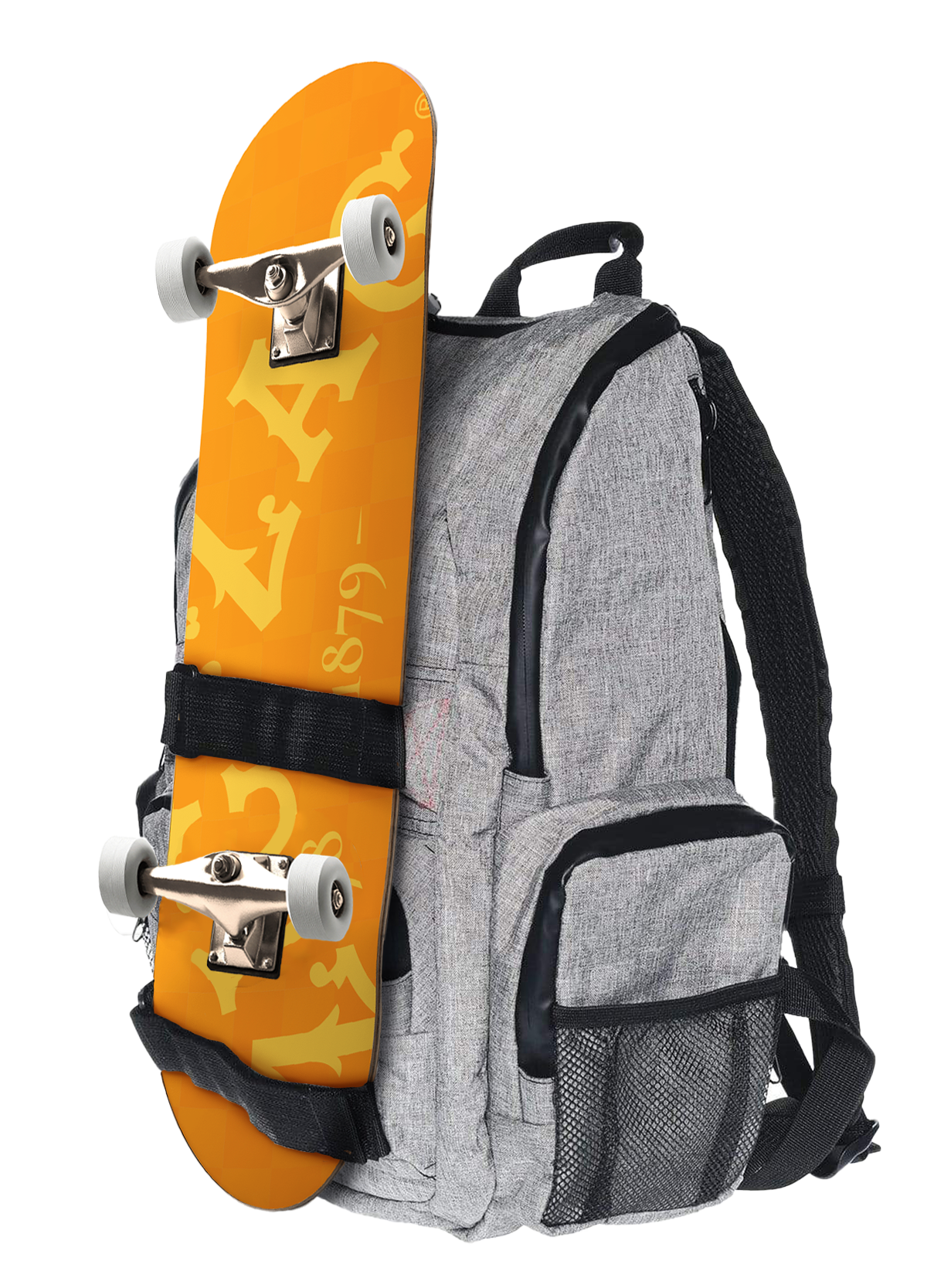 BrightBay | Smell Proof Carbon Transport Backpack | DL Skater - Wolf Gray Smell Proof Carbon Bag BrightBay