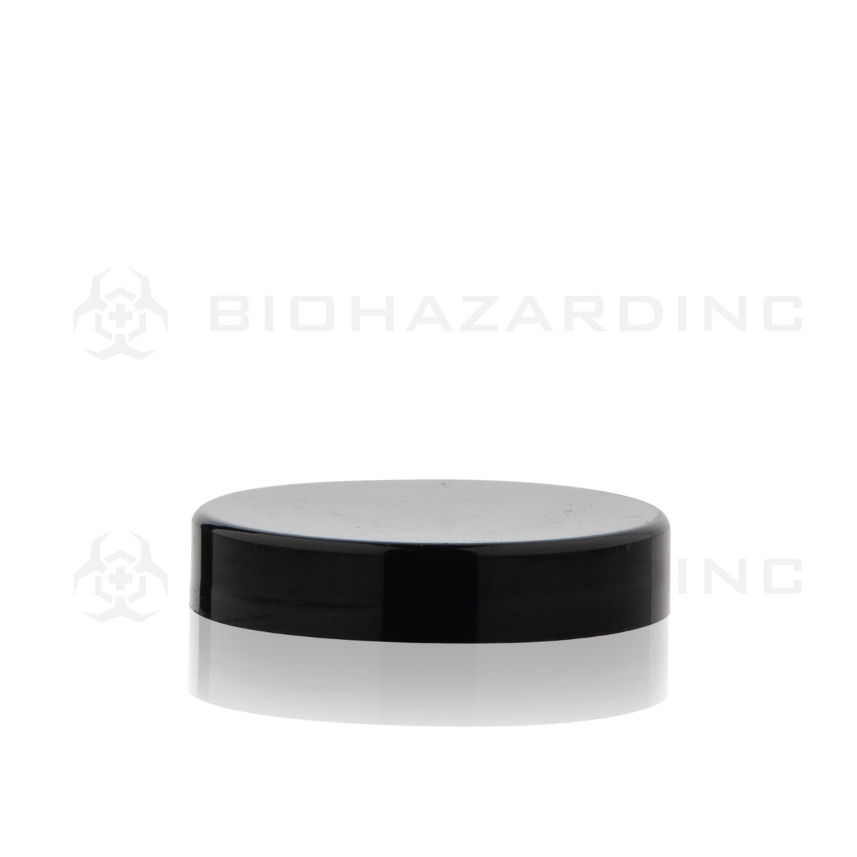 Plastic Cap | Unlined Plastic Caps | 53mm - Black - 120 Count Cap Biohazard Inc   