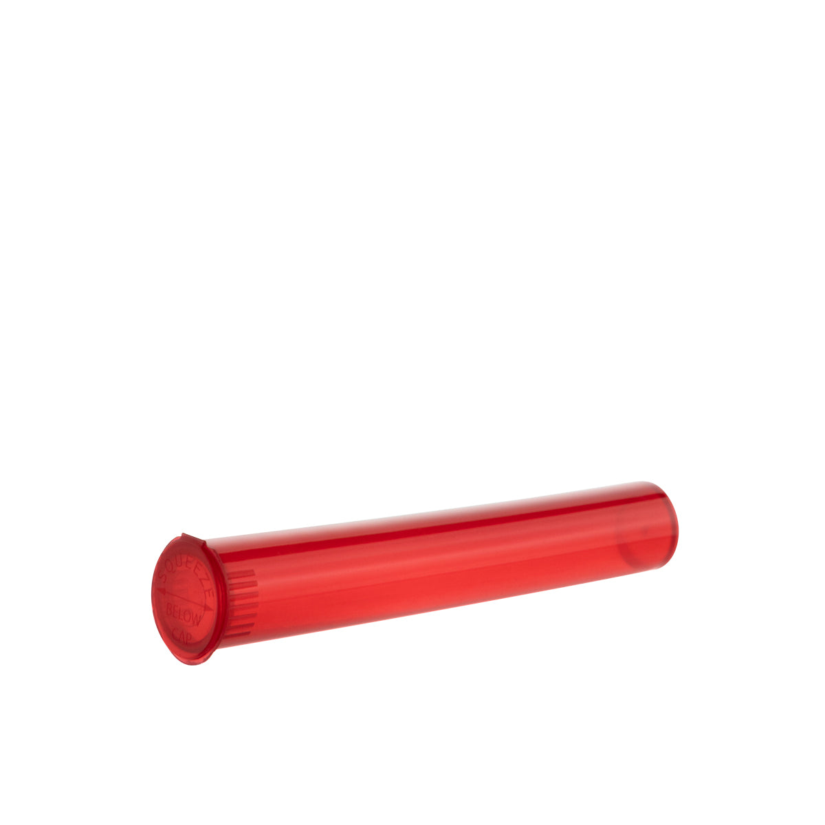 Child Resistant | Pop Top Pre-Roll Plastic Tubes | 116mm - Red - 1000 Count  Biohazard Inc   