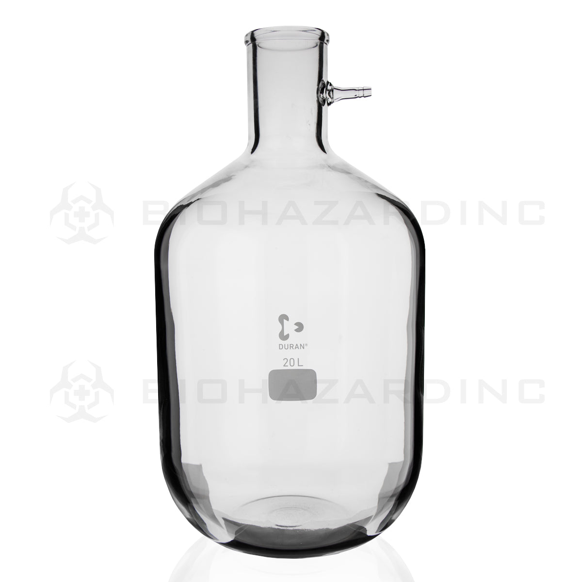 Schott DURAN® | Filtering Flask - Bottle Shape w/ Glass Hose | 20,000 mL Filtering Flask Bottle Schott Duran