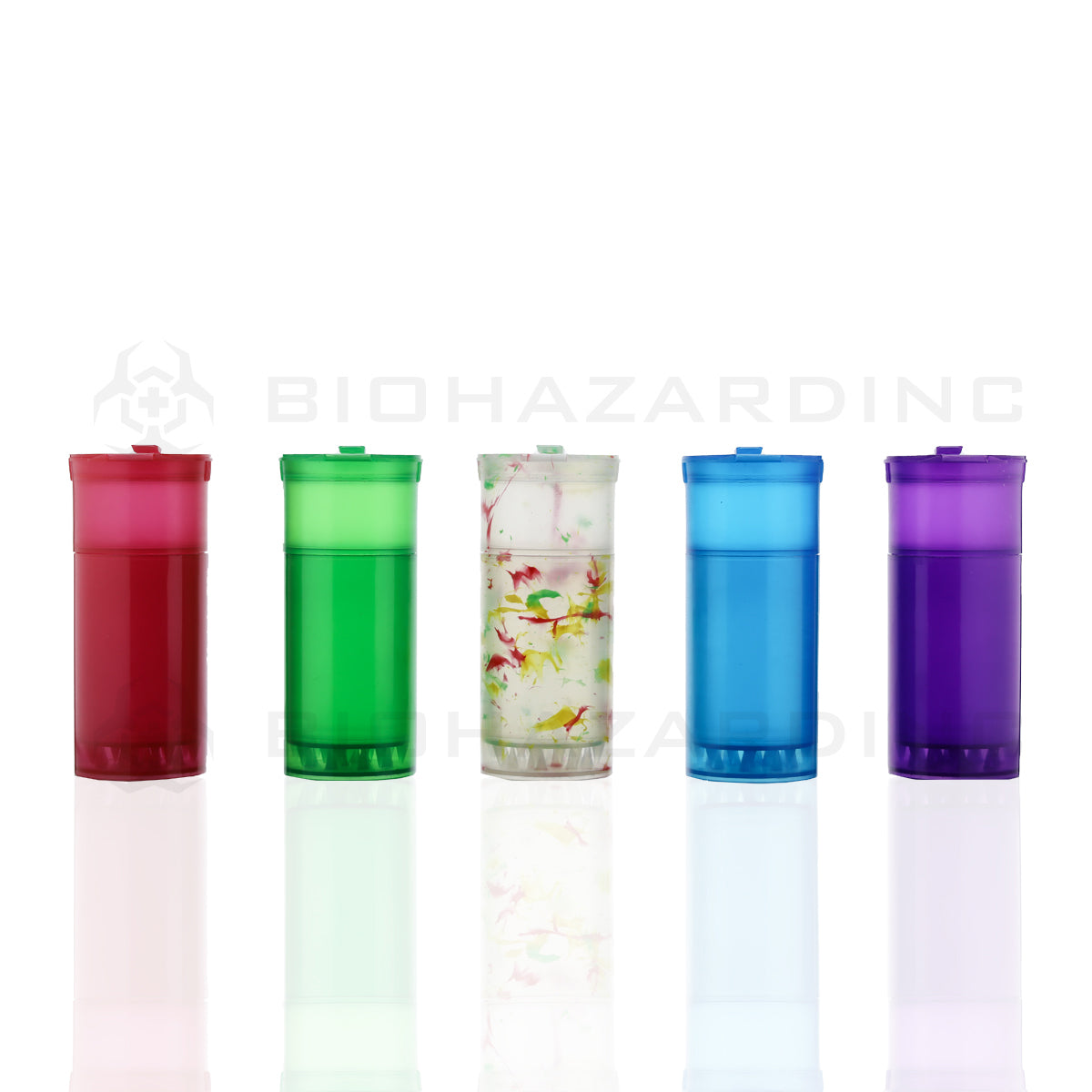 EZ Splitz | Cap & Crusher Pop Top Bottle + Built-in Grinder | 3.5 Grams - 20 Count Grinder EZ Splitz