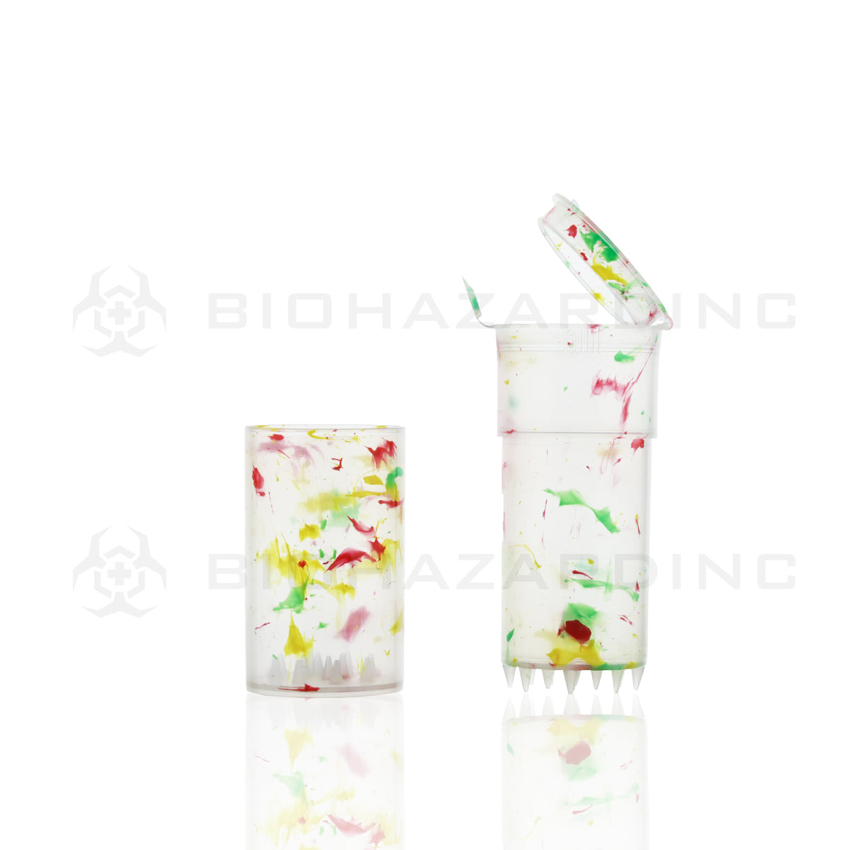 EZ Splitz | Cap & Crusher Pop Top Bottle + Built-in Grinder | 3.5 Grams - 20 Count Grinder EZ Splitz