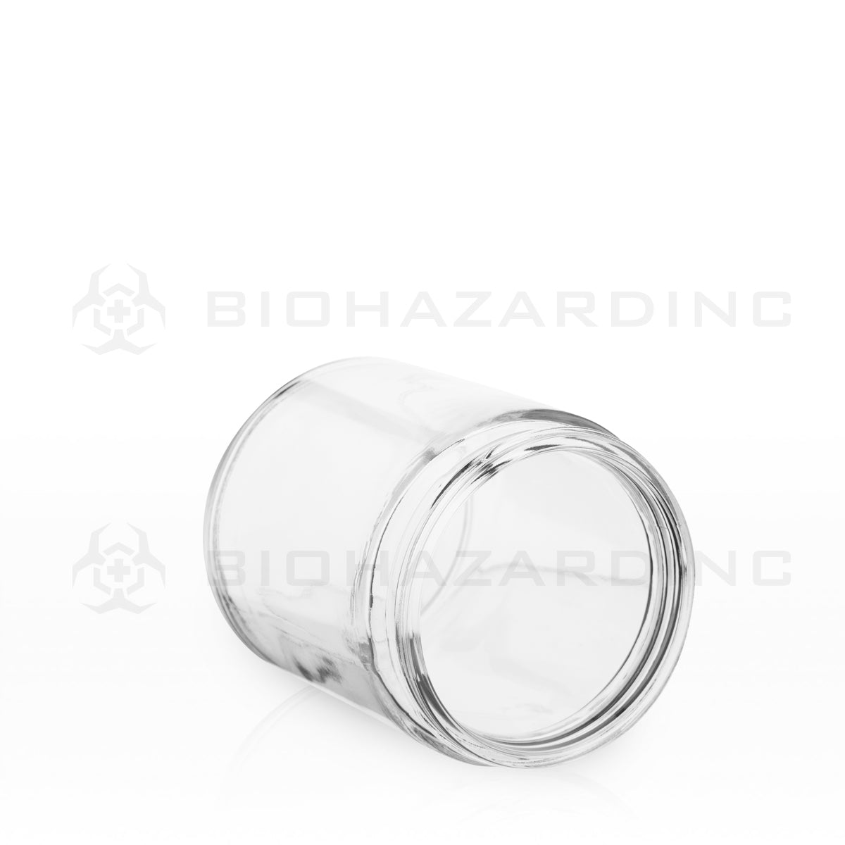 Glass Jar | Straight Sided Glass Jars - Clear | 70mm - 8oz - 24 Count Glass Jar Biohazard Inc   