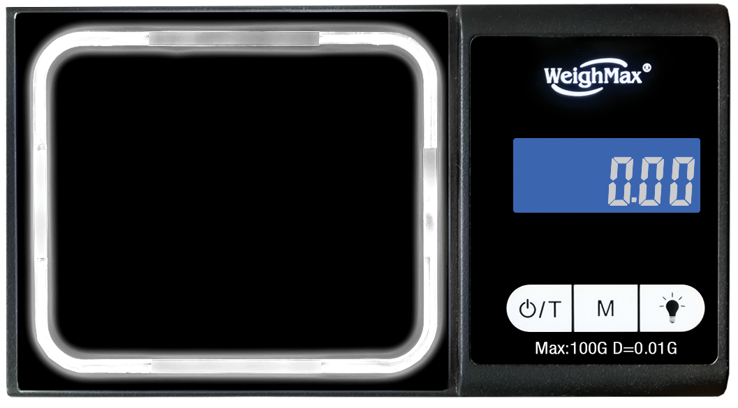 WeighMax | Luminx Digital Scale | 100g Capacity - 0.01g Readability - Various Colors Scale Biohazard Inc White