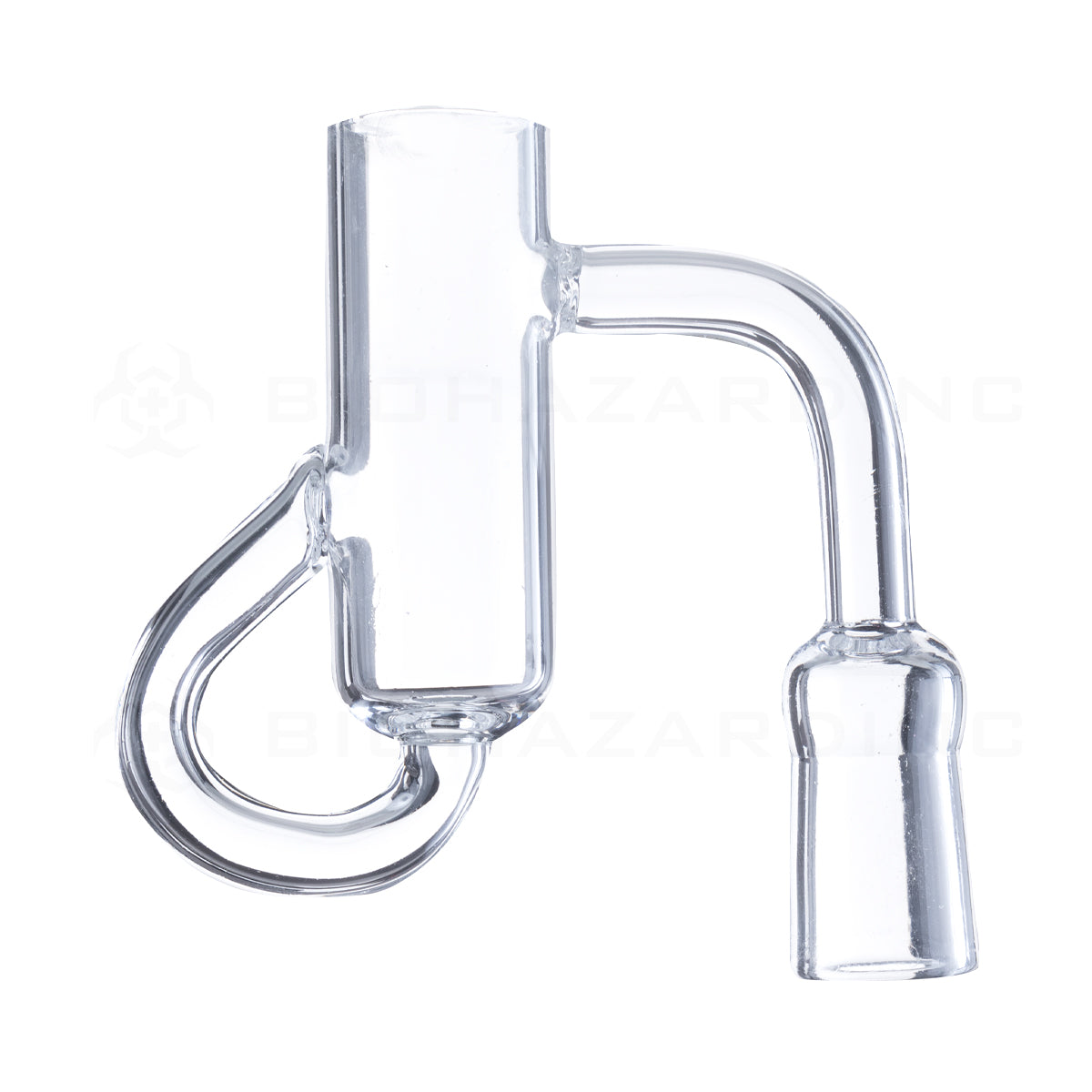 Banger | Loop Quartz Banger | 14mm - 90° - Female Loop Banger Biohazard Inc