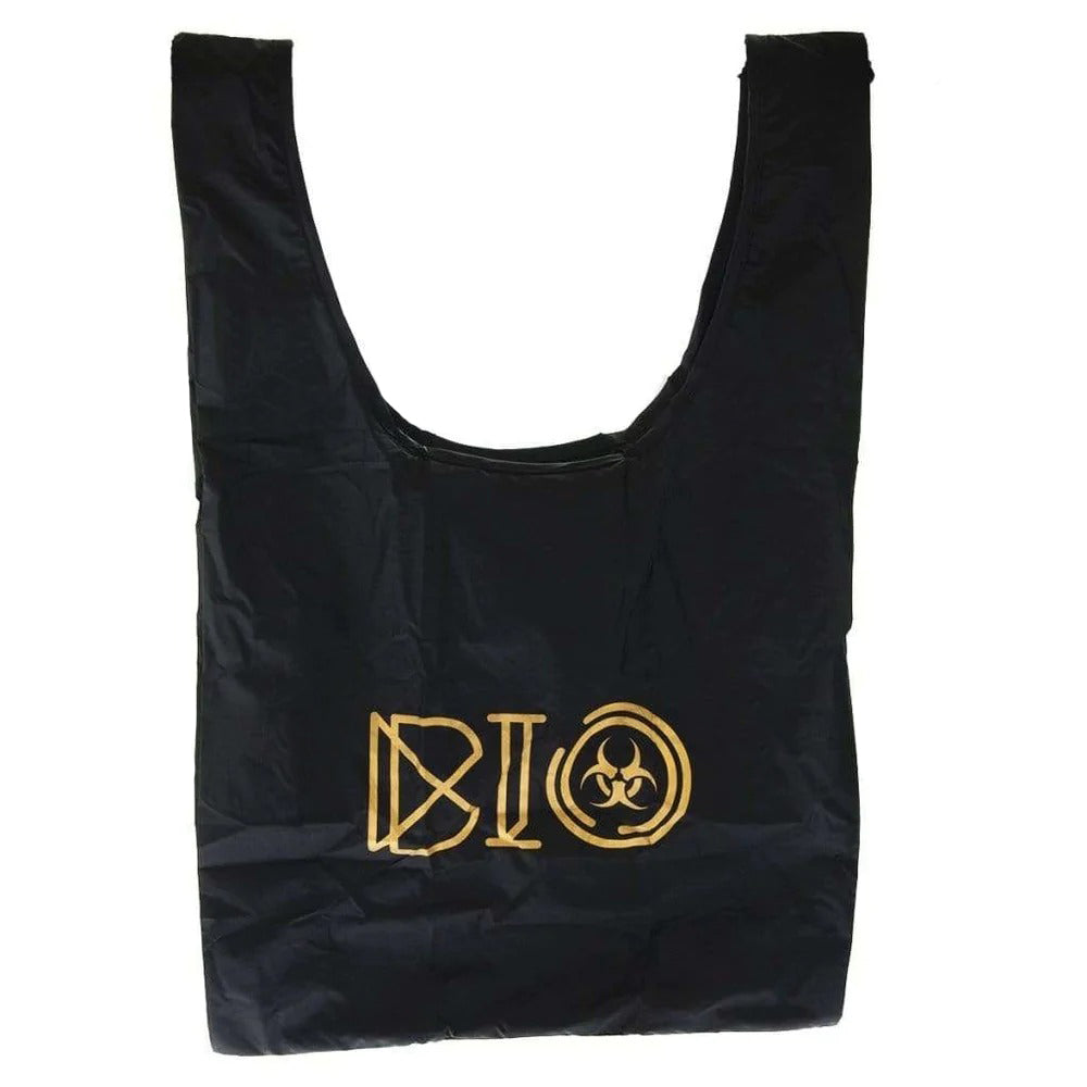 BIO Glass | Black Grab Bag | Matte Gold Logo Storage Bag Bio Glass