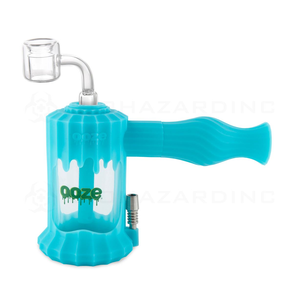 OOZE® | 4-in-1 CLOBB Silicone Nectar Collector & Water Pipe | Various Colors  Ooze Aqua Teal  