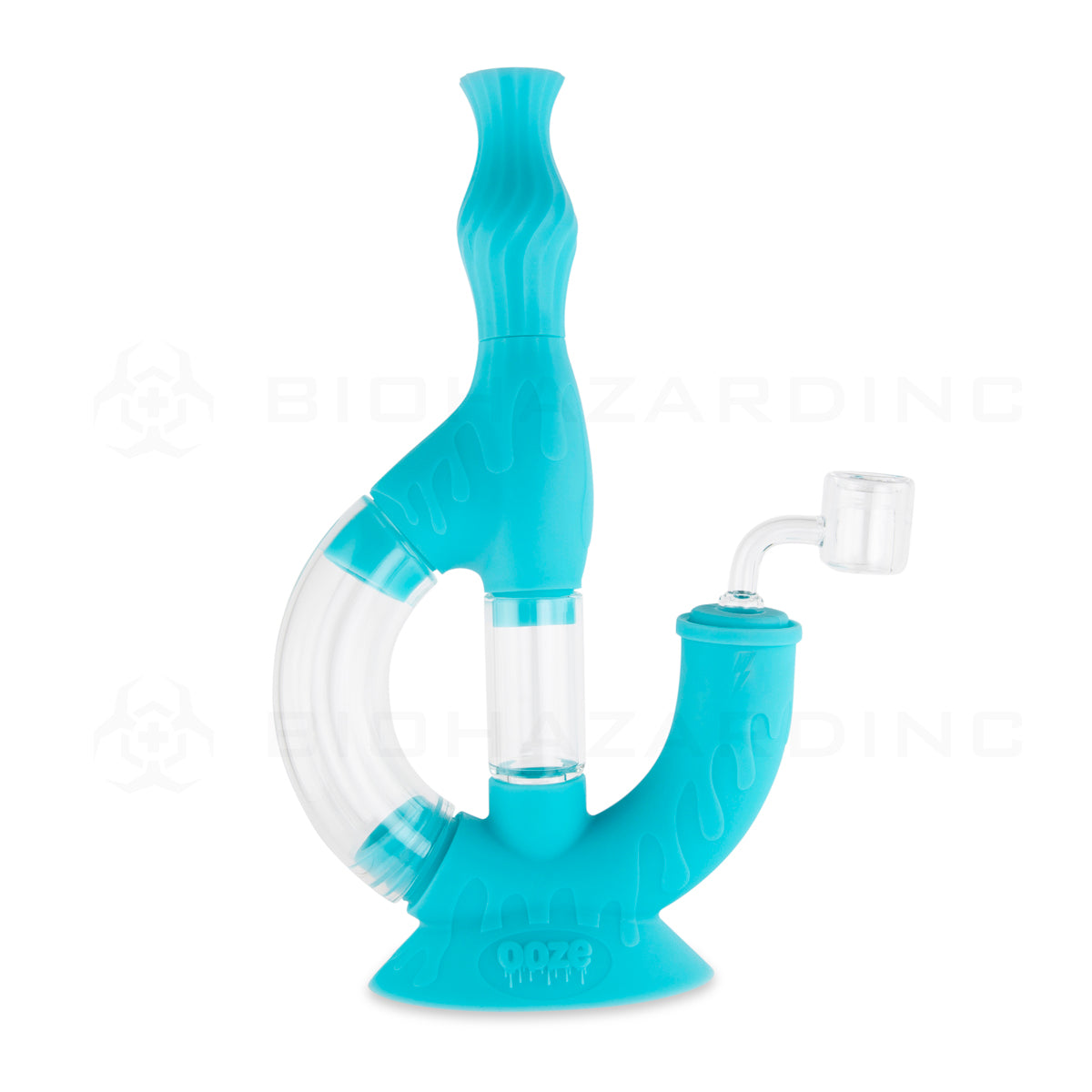 OOZE® | 4-in-1 ECHO Hybrid Silicone Nectar Collector & Water Pipe | Various Colors Nectar Collector Ooze   