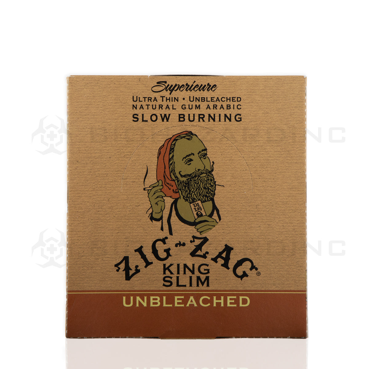 ZIG ZAG® | 'Retail Display' Natural Rolling Papers King Size | 110mm - Unbleached Paper - 24 Count Rolling Papers Zig Zag