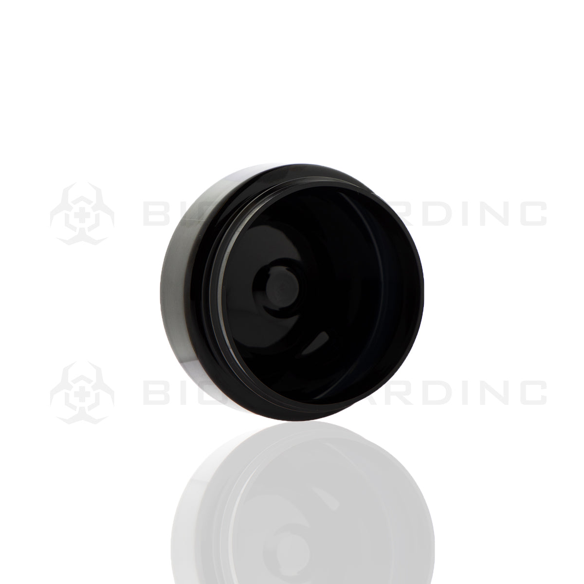 Plastic Jar | Straight Sided Plastic Jars - Black | 70mm - 3oz - 280 Count Plastic Jar Biohazard Inc