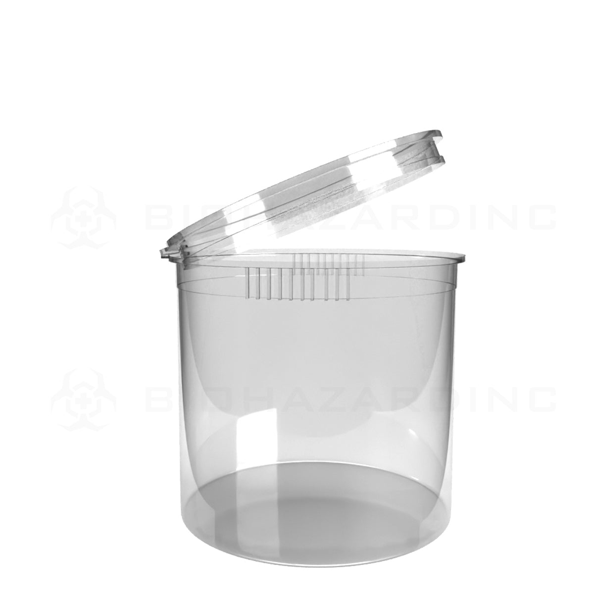 Plastic Pop Top Bottles | 90 Dram - 28 Grams - 45 Count - Various Colors Pop Top Bottle Biohazard Inc Clear