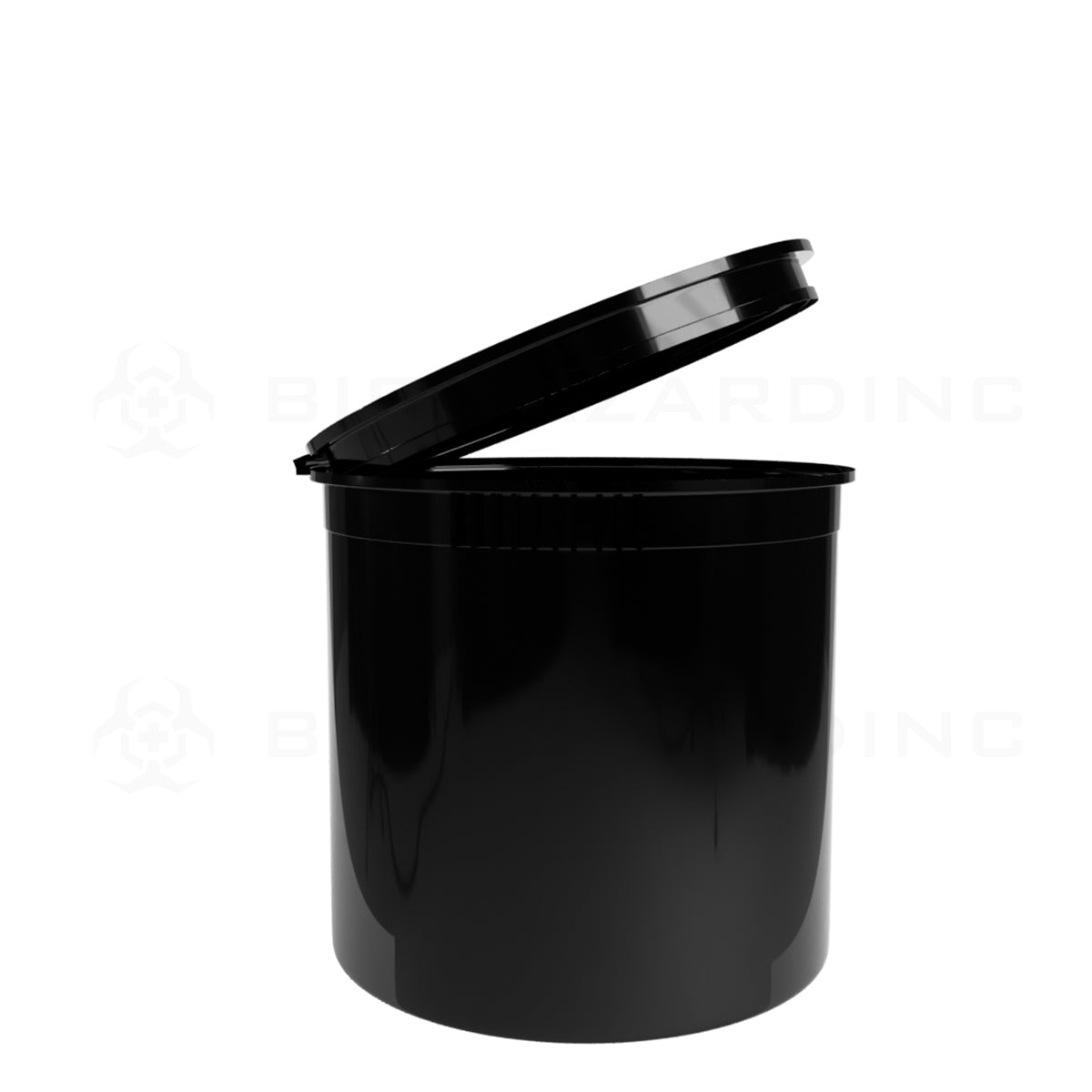 Plastic Pop Top Bottles | 90 Dram - 28 Grams - 45 Count - Various Colors Pop Top Bottle Biohazard Inc Opaque Black