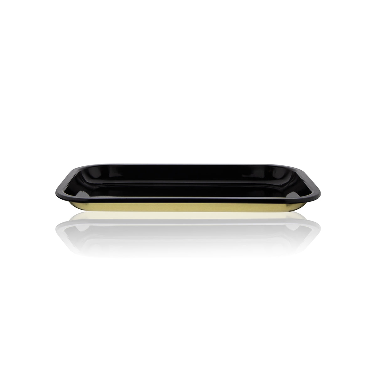 Rolling Tray | Metal Tray w/ Magnetic Lid | Large - Various Colors Rolling Tray Biohazard Inc Black