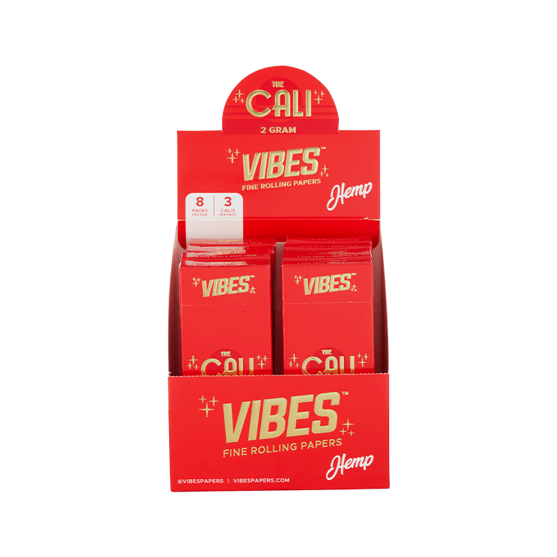 VIBES® | The CALI 2 Gram Pre-Rolled Cones | 110mm - Hemp - 8 Count Pre-Rolled Cones Vibes