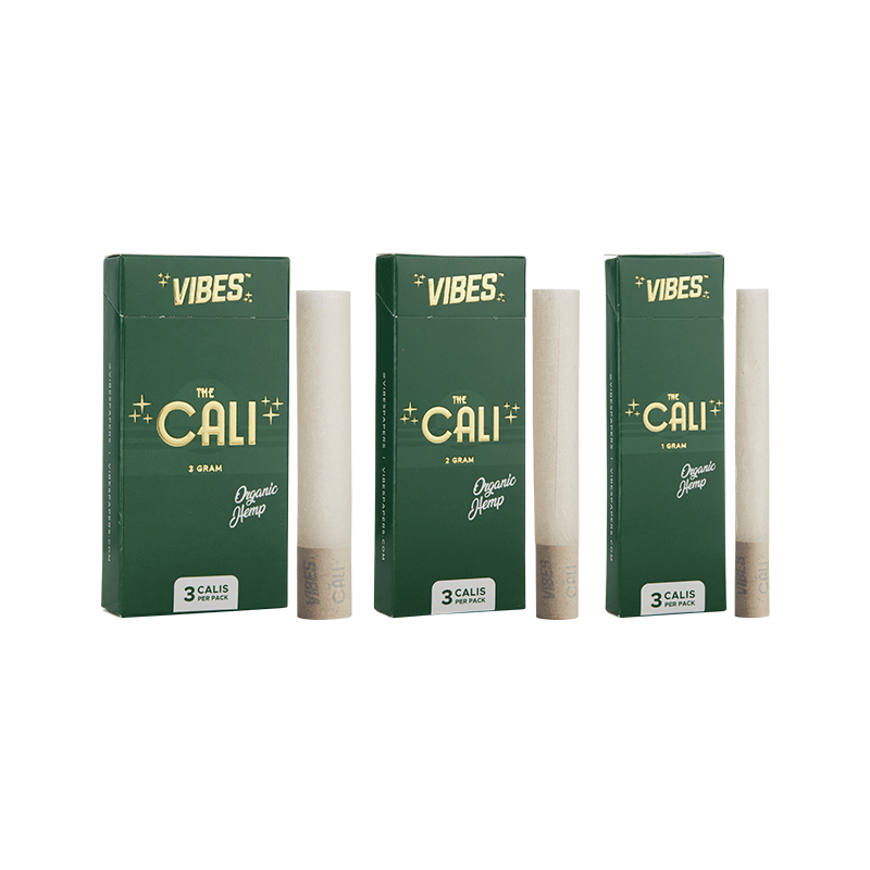VIBES® | The CALI 2 Gram Pre-Rolled Cones | 110mm - Organic Hemp - 8 Count Pre-Rolled Cones Vibes